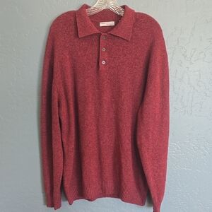 American Blue %100 Red Cashmere Sweater